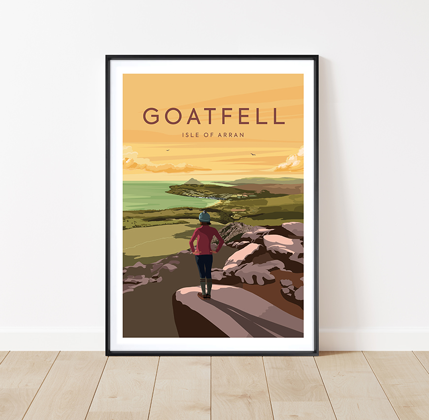 Goatfell, Arran illustration by Catriona Tod